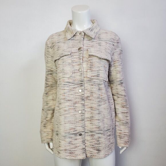 BB Dakota Steve Madden Cream Shacket - Picture 1 of 10